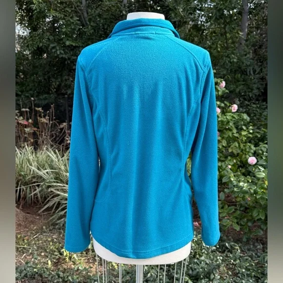 Lands' End quarter zip long sleeve fleece jacket - size M - Picture 3 of 4